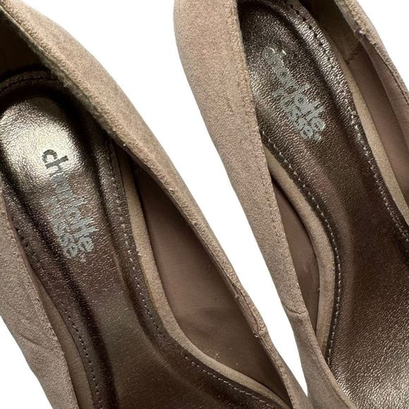 Taupe Open Toe High Heels Charlotte Russe Womens Size 7 - Picture 9 of 12